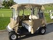 4 sides roll up Drivable golf cart enclosure with Zippered door