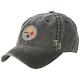 Reebok Pittsburgh Steelers Black Overdye Flex Slouch Hat