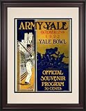 1922 Yale Bulldogs vs. Army Black Knights 10.5x14 Framed Historic Football Print