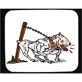Mouse Pad with guarding, collar, boxer, dog, barking