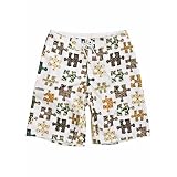 EZEKIEL PUZZLING BOARDSHORT WHITE 30W