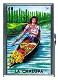 ID CREDIT CARD HOLDER OR CIGARETTE CASE: Loteria La Chalupa Pretty Girl By Penny Silver