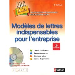 Mod�les de lettres indispensables pour l'entreprise (1C�d�rom)