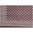 Cotton Sheet for Bed Block Print Twin Size (bssht639)
