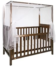 King Parrot Four poster 3 in 1 cot bed - English Oak