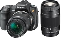 Sony Alpha A200W 10.2MP Digital SLR Camera Kit with Super SteadyShot Image Stabilization with 18-70mm f/3.5-5.6 and 75-300mm f/4.5-5.6 Lenses