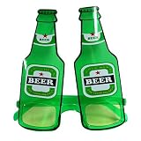 Beer Bottle Heiney Green Novelty Sun Glasses