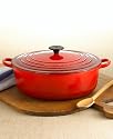 Le Creuset Enameled Cast-Iron 6-3/4-Quart Wide French Oven, Black Onyx