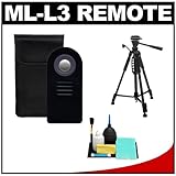 ML-L3 Wireless Shutter Release Remote Control + 57" Tripod + Cleaning Kit f ....