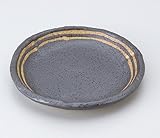 黒ライン4.0皿　5個組 【美濃焼　和皿】 〔キャッシュバックキャンペーン対象商品〕