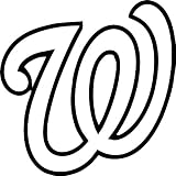 Washington Nationals MLB Vinyl Decal Sticker / 4" X 4"