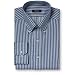 Izod Easy Care Cotton Twill Stripe Dress Shirt- Button Down Collar
