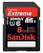 SanDisk 8GB 30MB/s Extreme HD Video SDHC Card