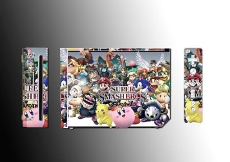Super Smash Brothers Brawl Game Vinyl Decal Skin Protector Cover 2 for Nintendo Wii