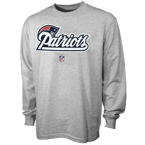 Reebok New England Patriots Ash Team Marks Long Sleeve T-shirt