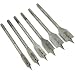 6 Carbon Steel Wood Spade Drill Bits Woodworking Tools