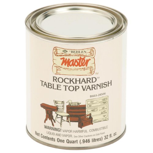 Behlen H3983 Rockhardâ„¢ Table Top Varnish, 1 qt.