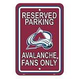 NHL Colorado Avalanche Plastic Parking Sign