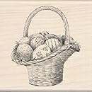 Inkadinkado Wood Stamp, Easter Basket