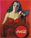Coca-Cola Gril in Red Dress by Vintage. Art Print Poster 16 inches width by 20 inches height. Highest Quality Art Poster Print