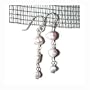 Sterling Silver Biwa Pearl Earrings