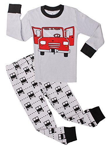 Boys Truck Pajamas Children Christmas 2 Piece Clothes Set For Kids Sleepwear