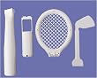 Nintendo Wii Sports Pack- Tennis Racket, Baseball Bat, Golf Club