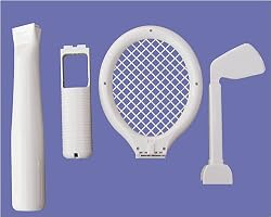 Nintendo Wii Sports Pack- Tennis Racket, Baseball Bat, Golf Club