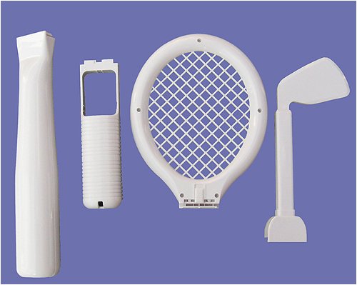Nintendo Wii Sports Pack- Tennis Racket, Baseball Bat, Golf Club
