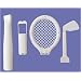 Nintendo Wii Sports Pack- Tennis Racket, Baseball Bat, Golf Club