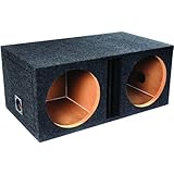 Atrend E10Dv B Box Series 10-Inch Dual Vented Enclosure with Divided Chambers