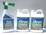 51Rg78dhuWL. SL160  Mega Green Master Gardener Value Pak Organic Fertilizer, All Purpose Lawn and Garden, Liquid Hydrolysate Fish
