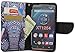 iViva presents Motorola Droid Turbo XT1254 Wallet Case Luxury Magnetic Wallet PU Leather Credit Card Holder Flip Pouch Case Cover + A Clear Screen Protector + A Stylus Pen (Tribal Elephant)