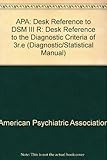 Diagnostic criteria from DSM-III-R