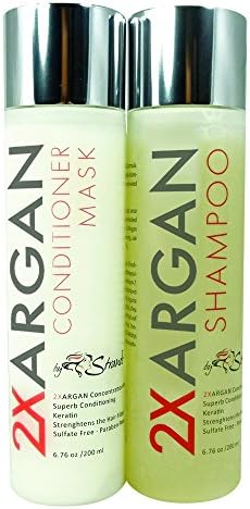 2XArgan Infusing Conditioner Mask & Nourishing Shampoo by Strands 6.76 oz/200 ml