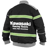 AMA KAWASAKI TWILL ZIP FRONT Jacket X-Large KAW608 XL
