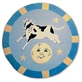 Patch Magic Hey Diddle Diddle Round Rug, 36-Inch Diameter