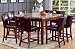 Coaster Classy Marble Top Square Dining Table, 36-Inch Height
