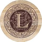 Monogram: L - Thirstystone Sandstone Coaster Set