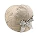 LETHMIK Summer Hats Ladies Casual Cotton Brimmed Hats Bowknot Beach Sun Hat