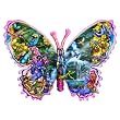 Butterfly Waterfall Shaped Jigsaw Puzzle by Lori Schory 1000pc