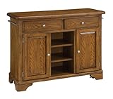Wood Top on Oak Cabinet by Home Styles - Medium Wood (9300-1061)