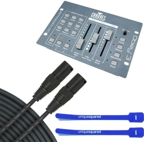 Chauvet Obey 3 - DMX Lighting Controller w/ 25' DMX Cable & Cable Ties