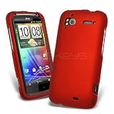 Red Snap-on Armour Case for HTC Sensation / Sensation XE with Screen Protector