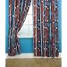CharacterWorld Disney Cars Stripe Hornet & Mcqueen 72" Curtains Including Tie backs