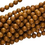 BrownWoodAgate8mmRoundBeads/15.5InchStrand
