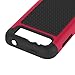 LK [Shock-Absorption] Hybrid Dual Layer Armor Defender Protective Case Cover for ZTE Maven / ZTE Overture 2 / ZTE Fanfare / ZTE Speed (Hot Pink)