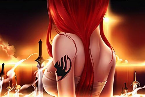 Fairy Tail Erza Scarlet Ailosa Anime Art Silk Poster 24x36 inch