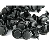 10mm 40 Pcs Pack Push-type Nylon Bumper Fender Flare Fastener Rivet Clips... by PH