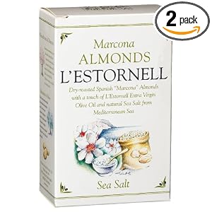 Vea Marcona Almonds Sea Salt with L'Estornell Extra Virgin Olive Oil, 3.5-Ounce Boxes... by Vea